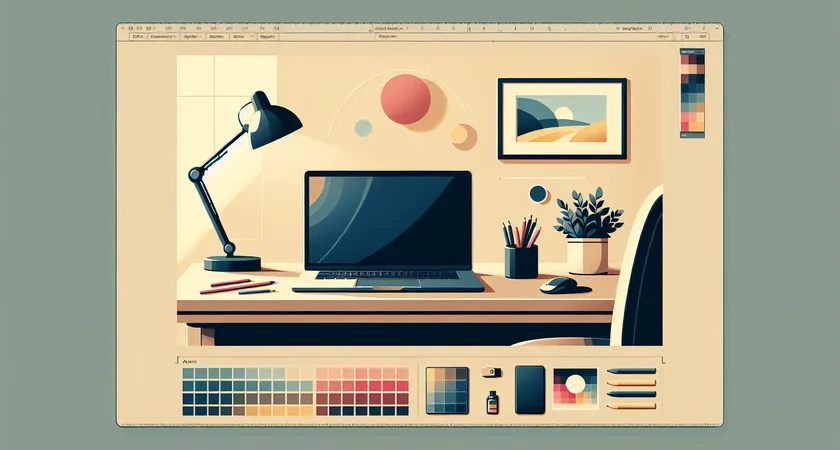 Un ordinateur portable sur un bureau