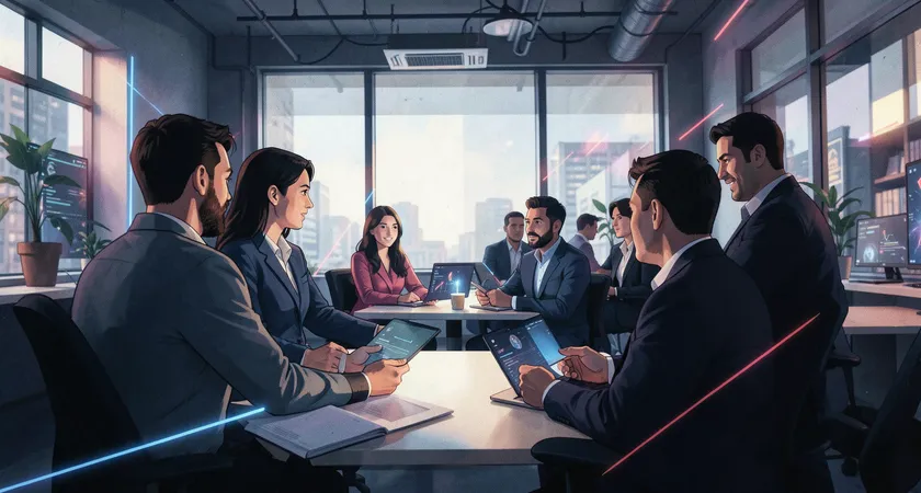 Des personnes en réunion dans un espace de coworking