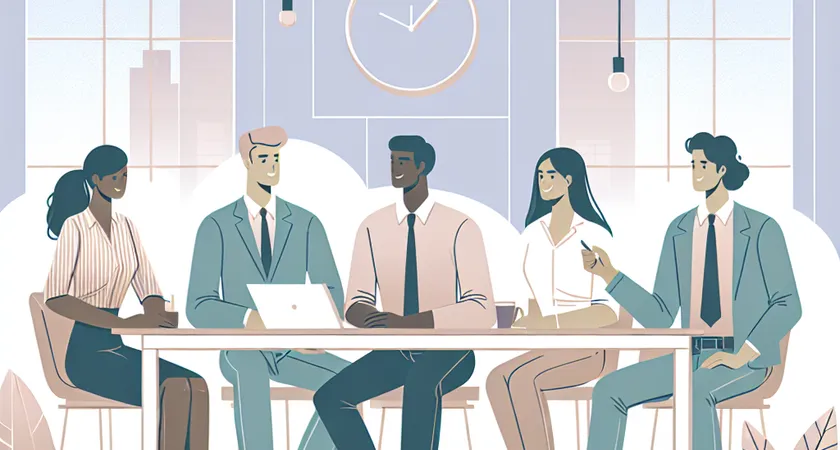 Des personnes en réunion dans un espace de coworking