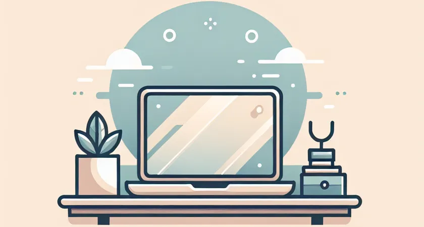 Un ordinateur portable sur un bureau