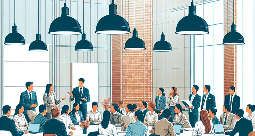 Des personnes en réunion dans un espace de coworking