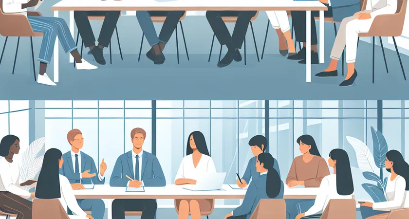 Des personnes en réunion dans un espace de coworking