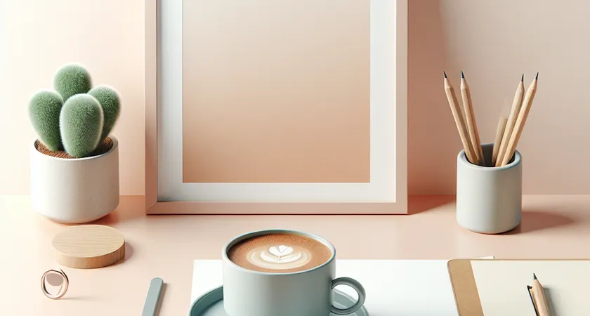 Un café sur un bureau