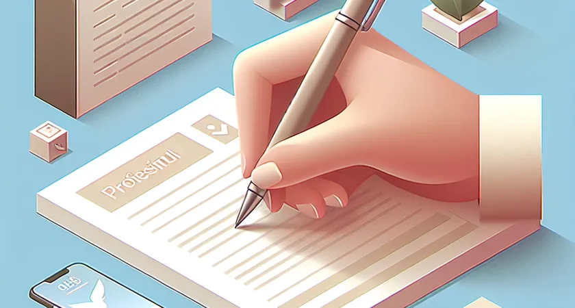 Une main tenant un stylo