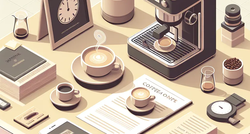 Un café sur un bureau