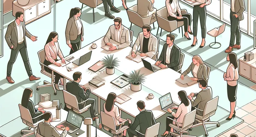 Des personnes en réunion dans un espace de coworking