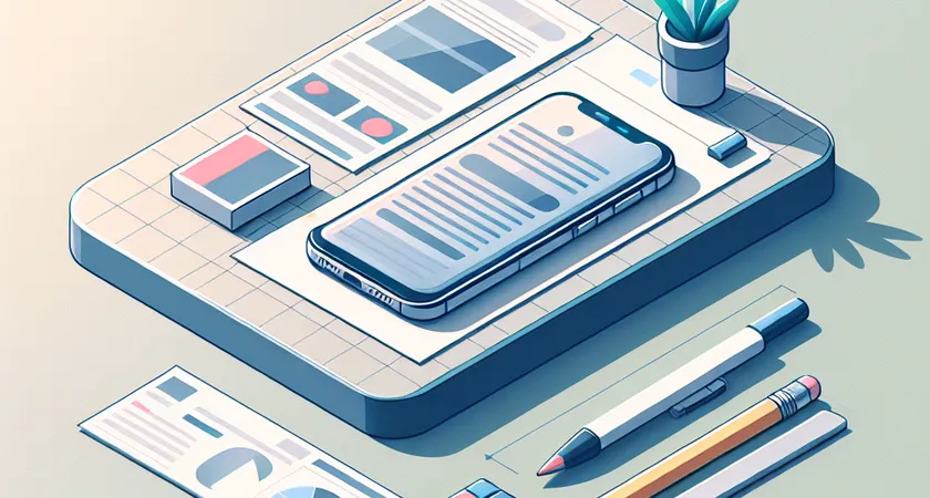 Un smartphone sur une table