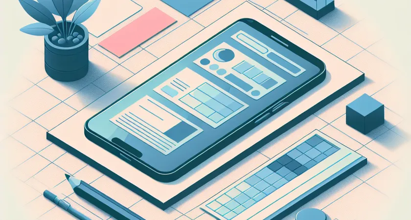 Un smartphone sur une table