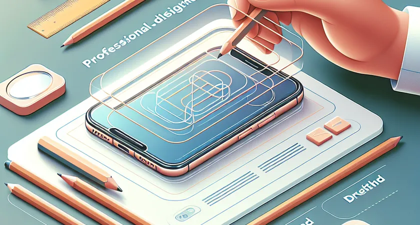 Un smartphone sur une table