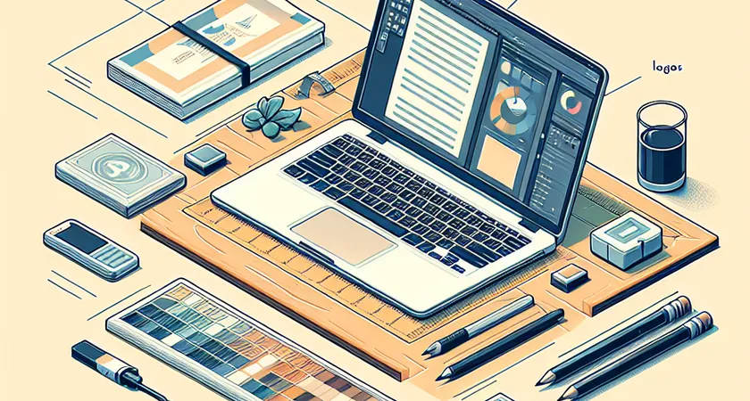 Un ordinateur portable sur un bureau