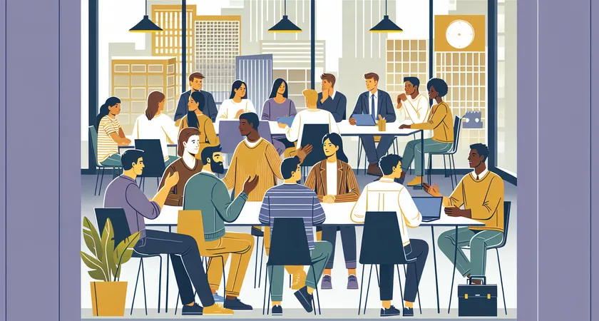 Des personnes en réunion dans un espace de coworking