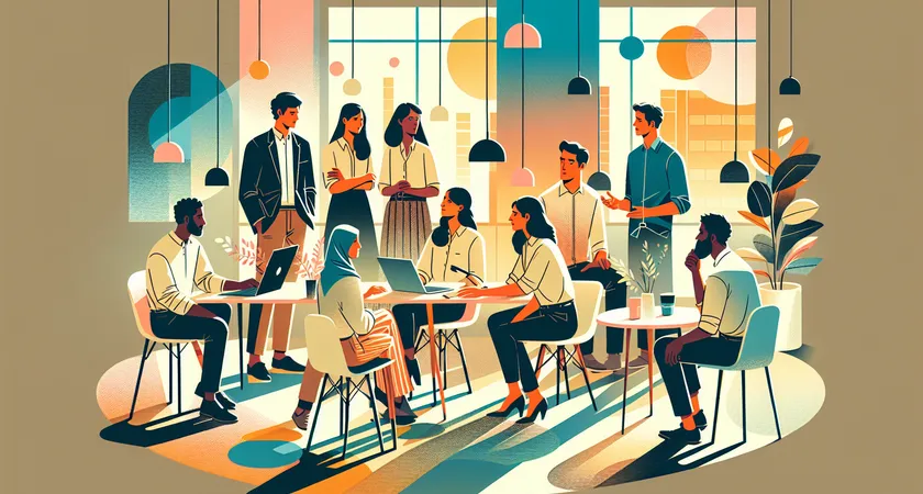 Des personnes en réunion dans un espace de coworking