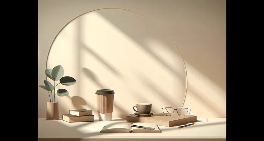 Un café sur un bureau