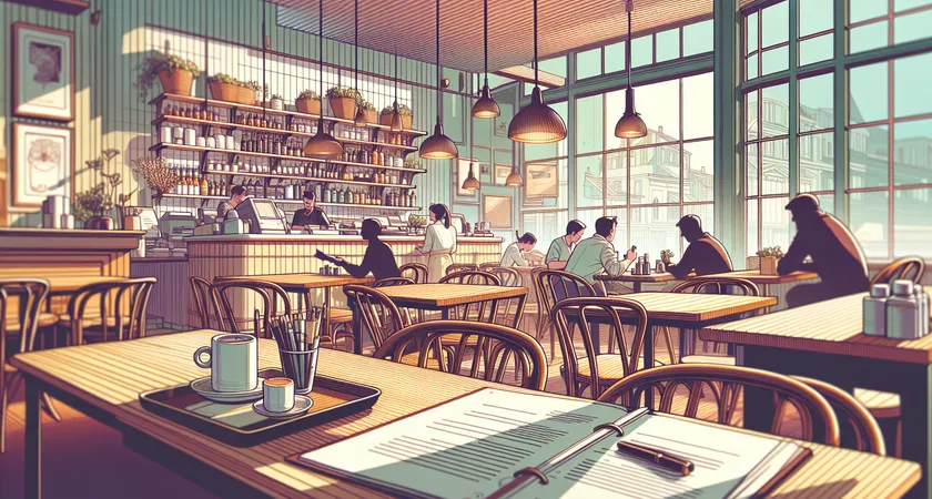 Un café sur un bureau