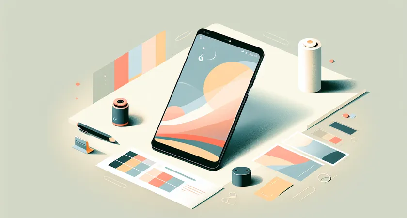 Un smartphone sur une table