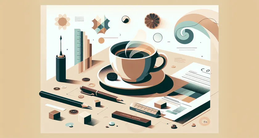 Un café sur un bureau