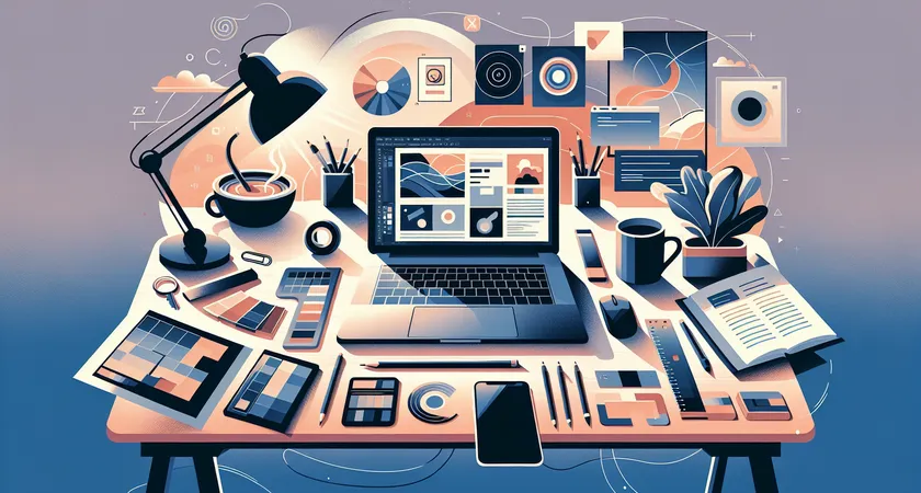 Un ordinateur portable sur un bureau