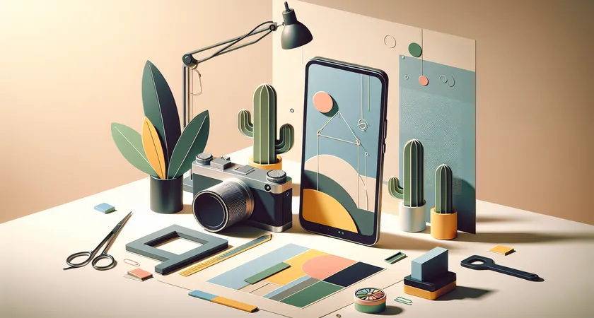 Un smartphone sur une table