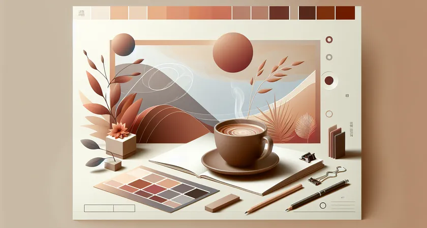 Un café sur un bureau