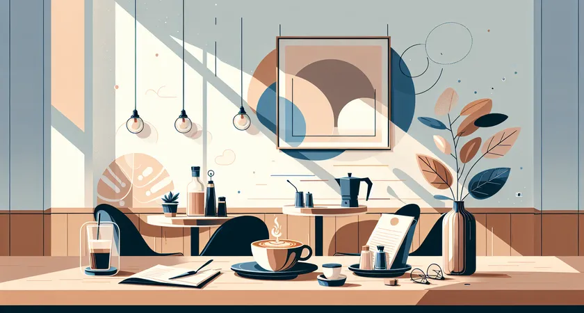 Un café sur un bureau