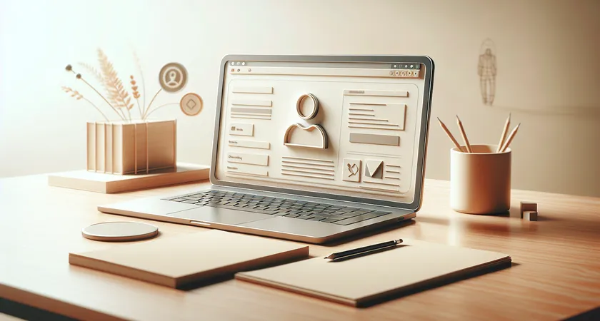 Un ordinateur portable sur un bureau