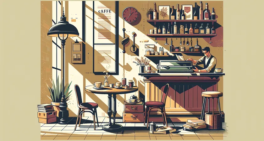 Un café sur un bureau