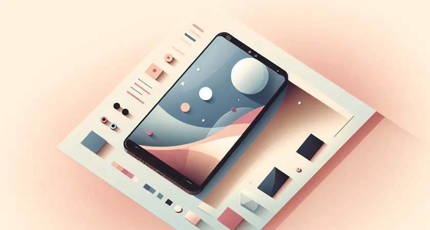 Un smartphone sur une table