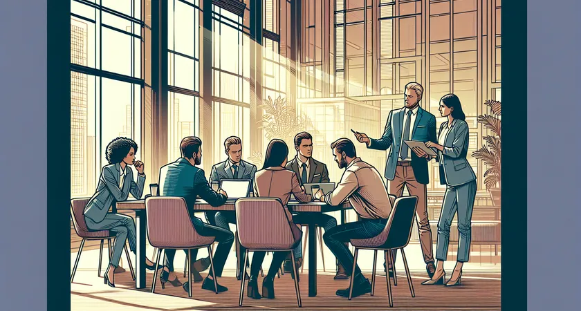 Des personnes en réunion dans un espace de coworking