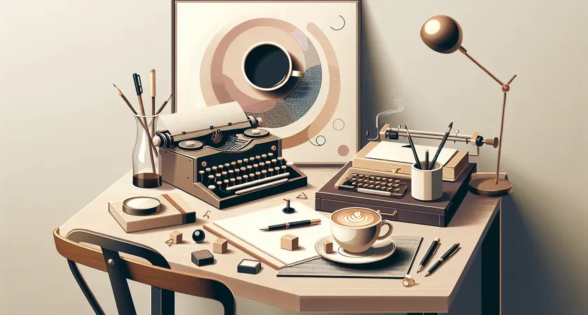 Un café sur un bureau