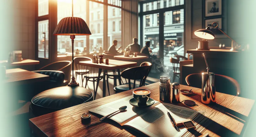 Un café sur un bureau