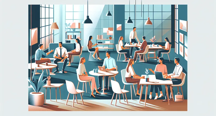 Des personnes en réunion dans un espace de coworking