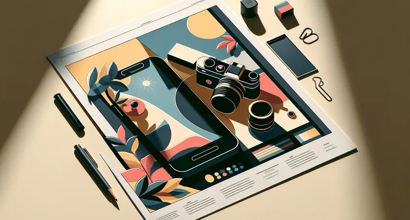 Un smartphone sur une table