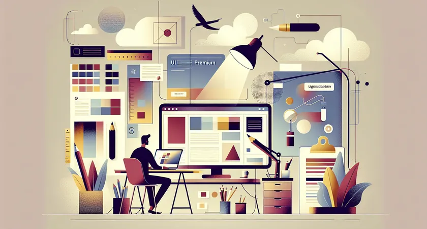 Un bureau moderne avec un ordinateur