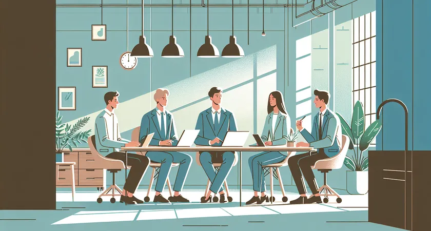 Des personnes en réunion dans un espace de coworking