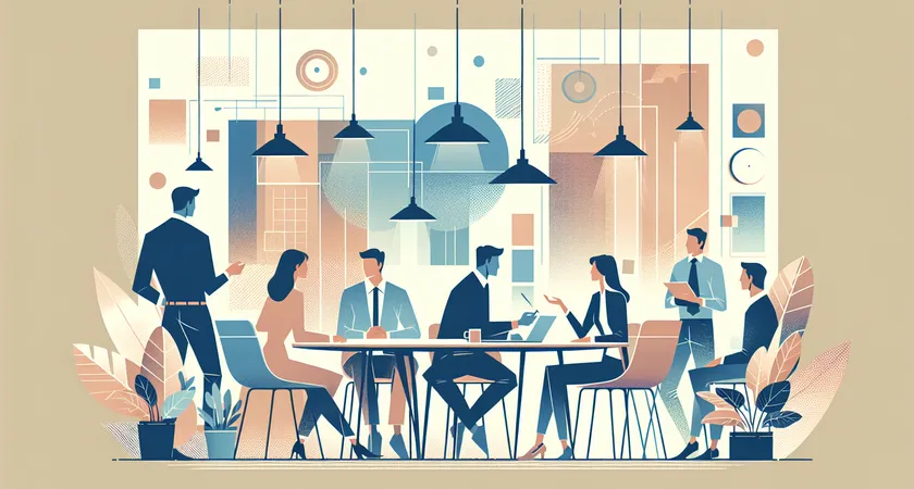 Des personnes en réunion dans un espace de coworking