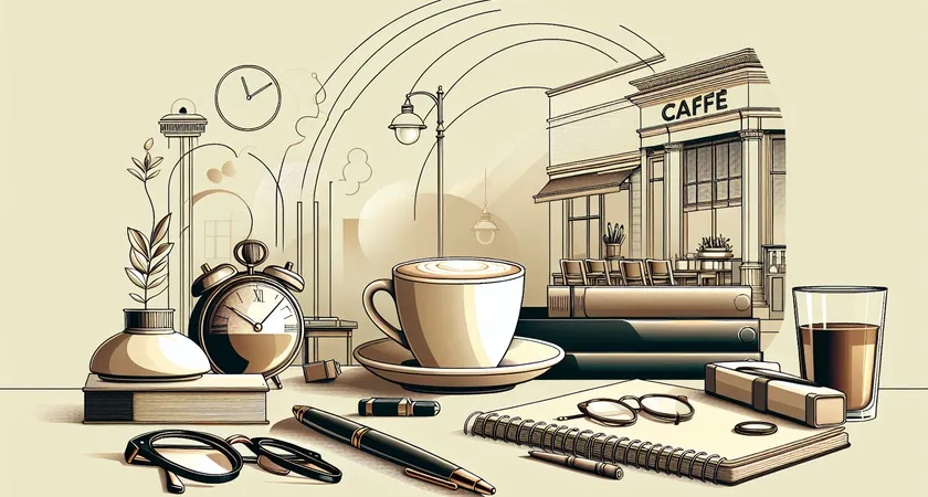 Un café sur un bureau