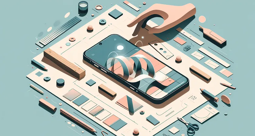 Un smartphone sur une table