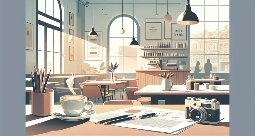 Un café sur un bureau