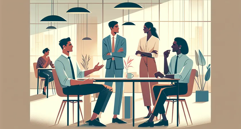 Des personnes en réunion dans un espace de coworking