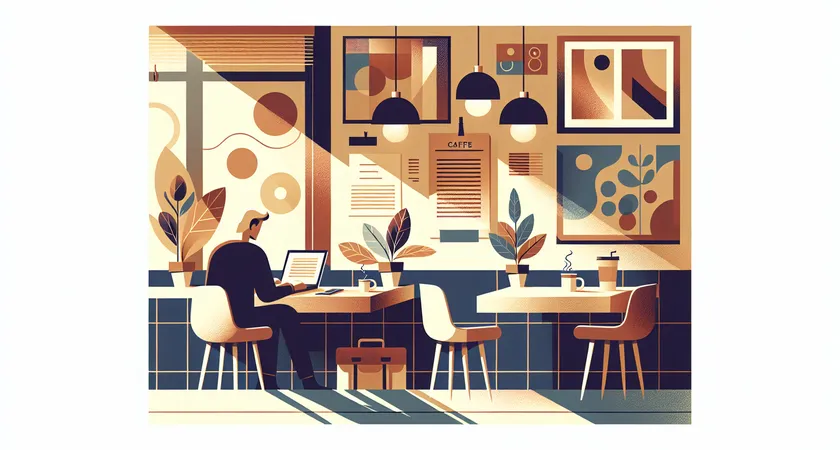 Un café sur un bureau