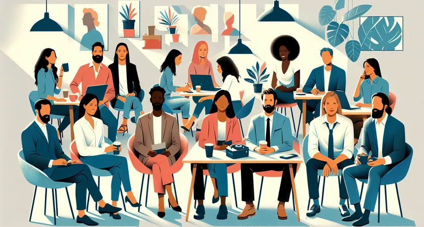 Des personnes en réunion dans un espace de coworking