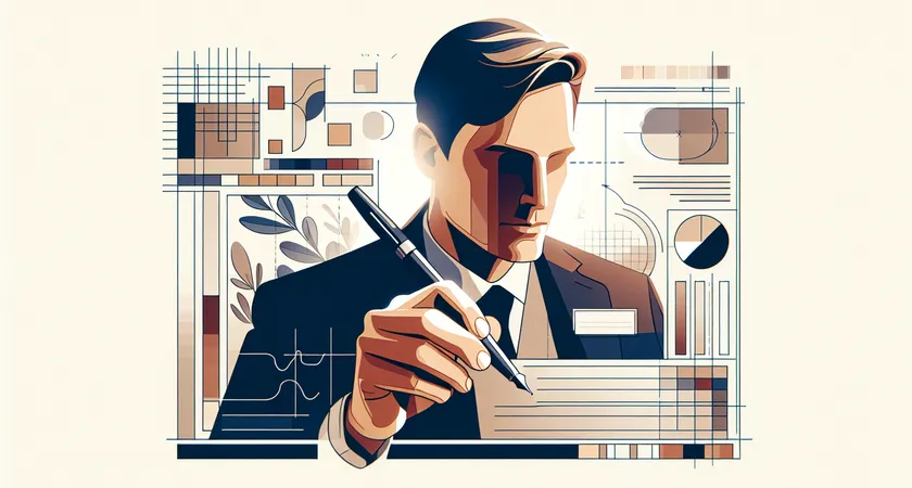 Une main tenant un stylo