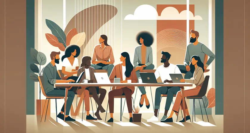 Des personnes en réunion dans un espace de coworking