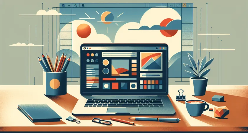 Un ordinateur portable sur un bureau