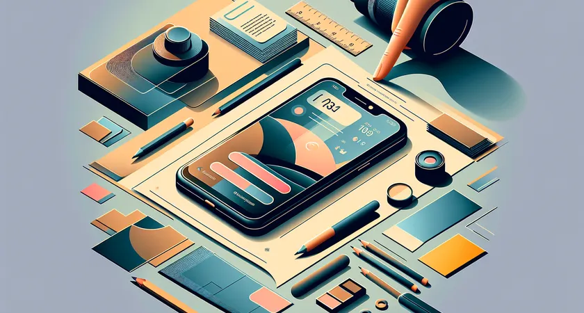 Un smartphone sur une table