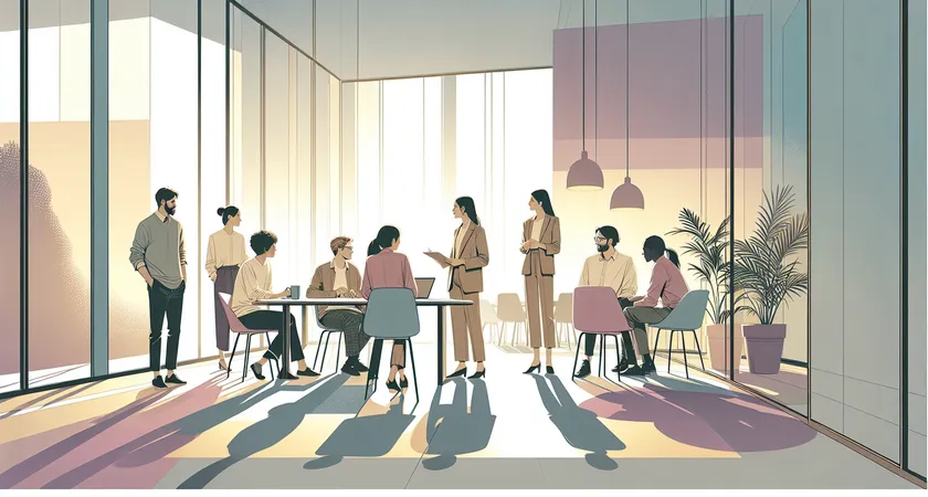 Des personnes en réunion dans un espace de coworking