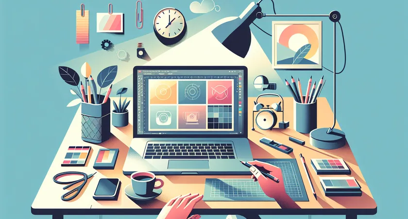 Un ordinateur portable sur un bureau