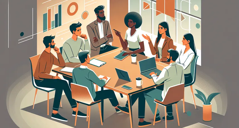 Des personnes en réunion dans un espace de coworking