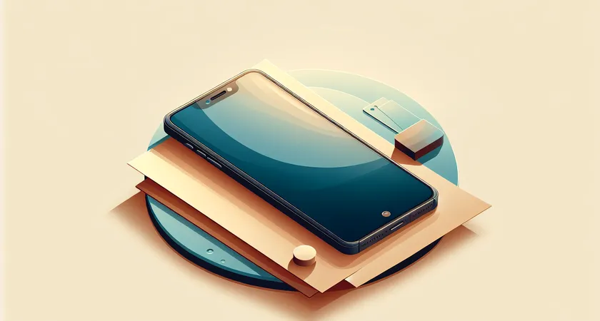 Un smartphone sur une table