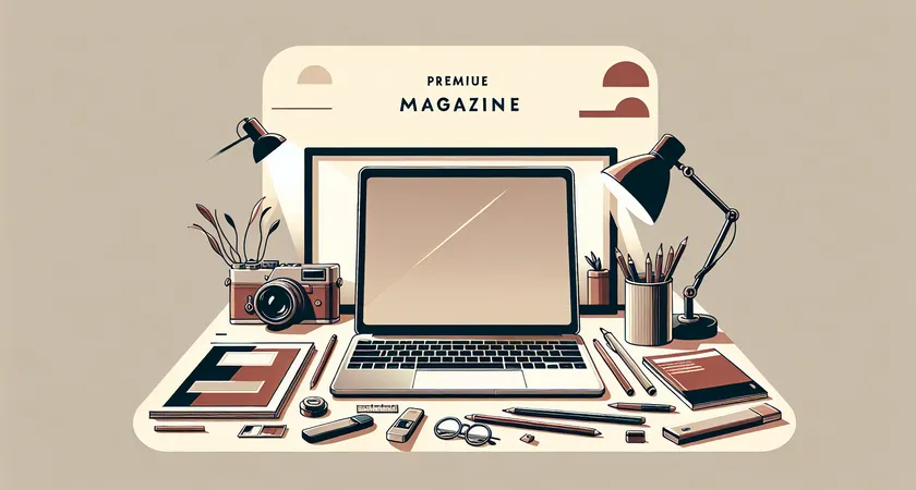 Un ordinateur portable sur un bureau